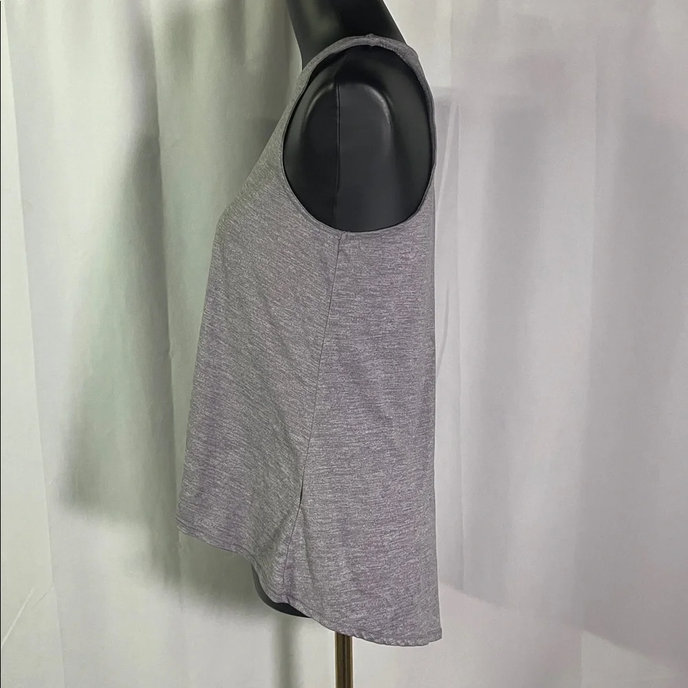 Yogalicious Infinite Plum Purple Split Tie Back Active Tank Top